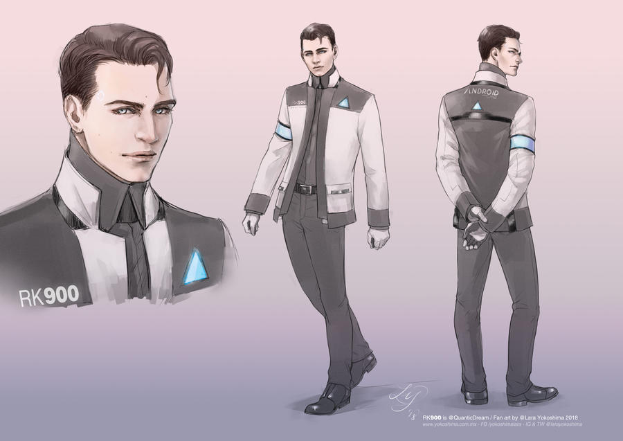 RK900 sketches by LaraYokoshima on DeviantArt