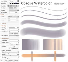 Round Opaque Watercolor brush