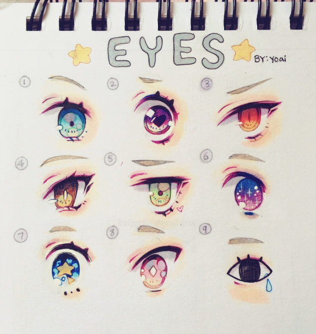 Anime Eye References 2 by Yoai on DeviantArt