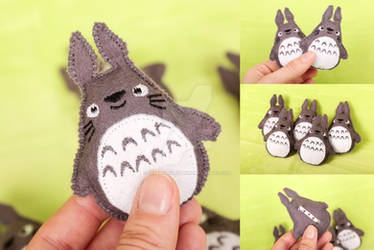 Totoro felt brooch