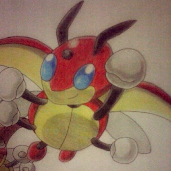Ledian Back Pattern Ledian by mypokeart on DeviantArt