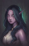 A Night Elf Potrait by chunleee269