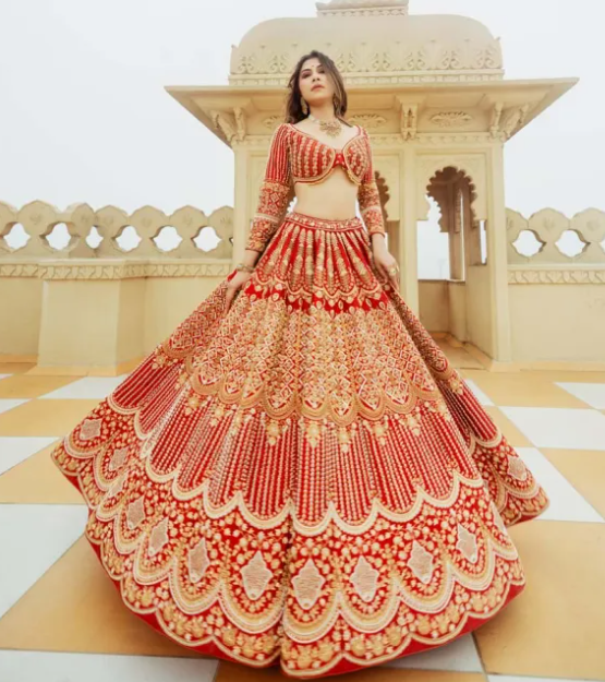Modern sales wedding lehenga