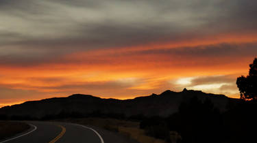 Sunset By The Road