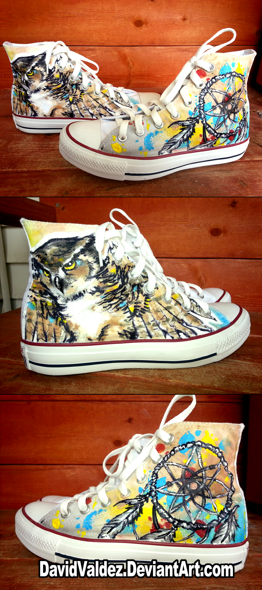 Owl and Dream Catcher Converse