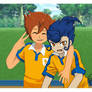 Tenma and Tsurugi | Inazuma Eleven GO