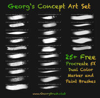 25+ FREE CONCEPT ART Design Brushes for Procreate