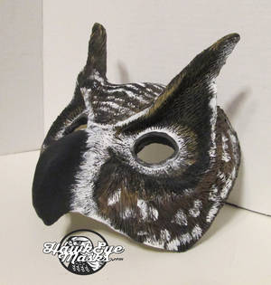 Horned Owl costume mask by JenniferStedmanArt