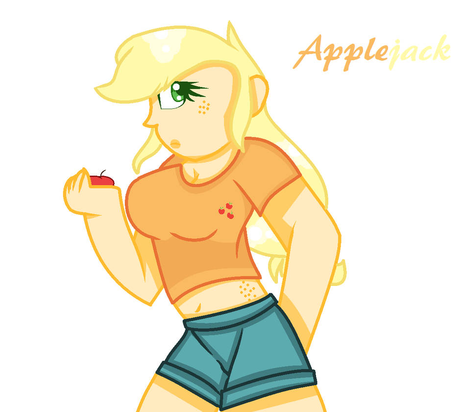 Applejack Human Pool Human Applejack by EdGeYbOiSs on DeviantArt