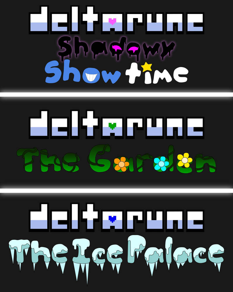 Delta Rune Logo Custom The Logos for my Deltarune Chapters 3-5 takes by Greninjalover01 on ...