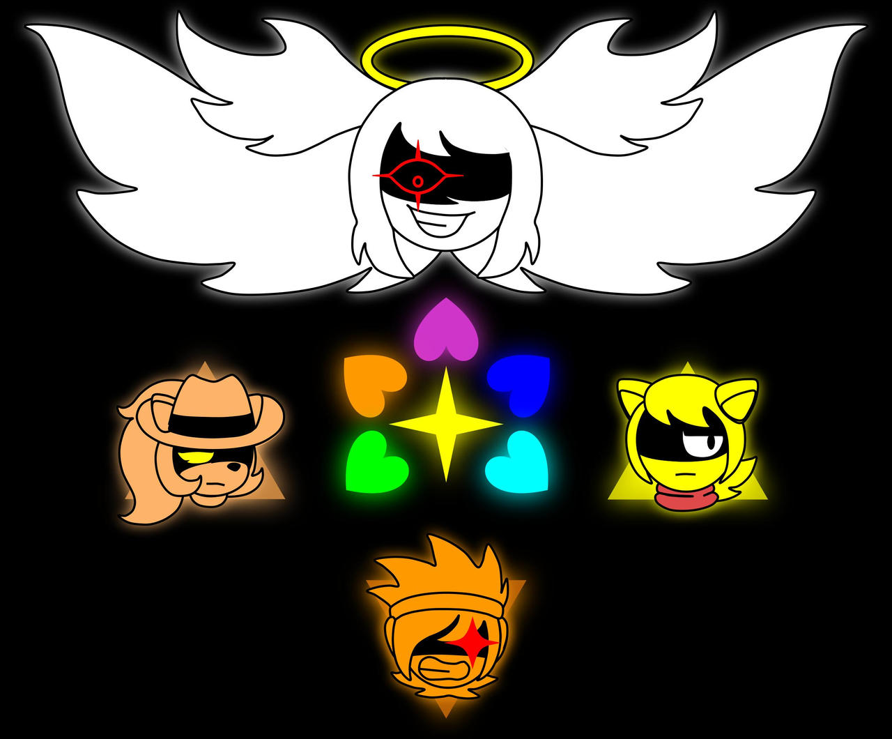 The Hero, the Human, the Darkner, and the Angel... by Greninjalover01 ...