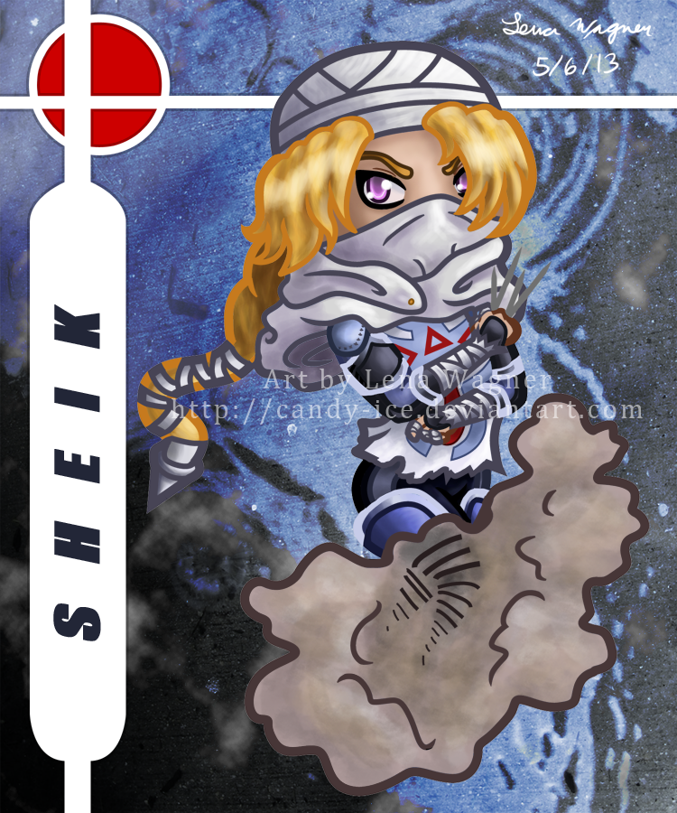 Brawl Chibis - Sheik by Candy-Ice
