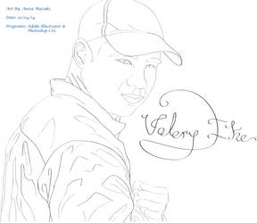 Valery Ike Line Art Portrait