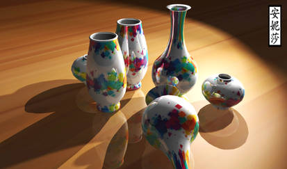 3D Abstract Vases 1