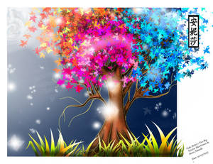 Kristen MacKenzie's Fake Artist's Tree - Coloured