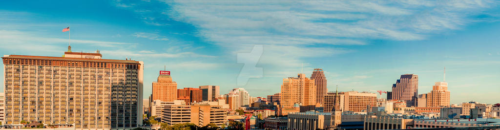 Downtown San Antonio - Sunrise Panorama