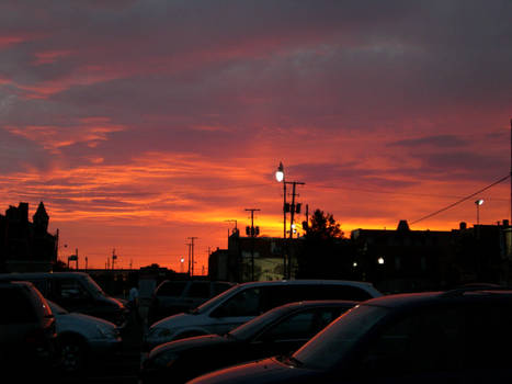 Autumn Urban Sunset