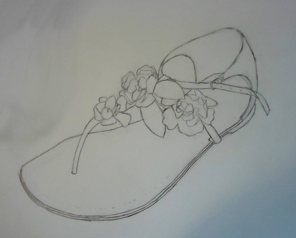 Sandal Drawing by ellyabby on DeviantArt