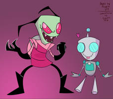 Invader Zim and GIR COLLAB with Alinaria897