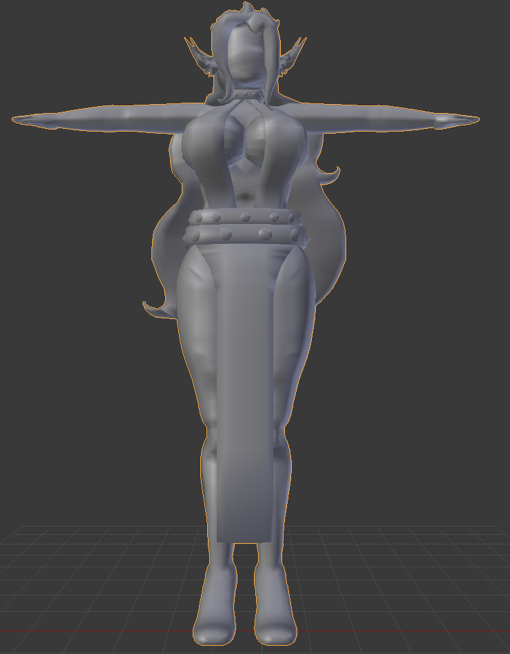 Legion Queen Althea 3D Model (Untextured)