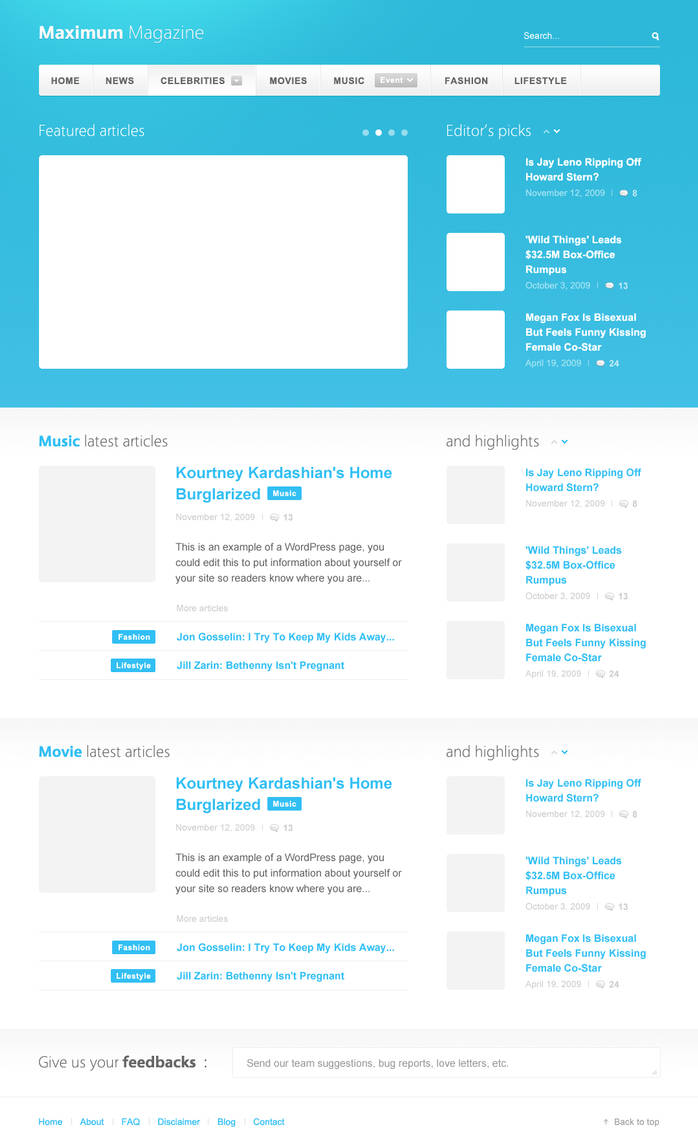 Maximum Magazine template by lekima on DeviantArt