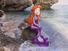 Frankie as Ariel Artwork Signed by Grey DeLisle
