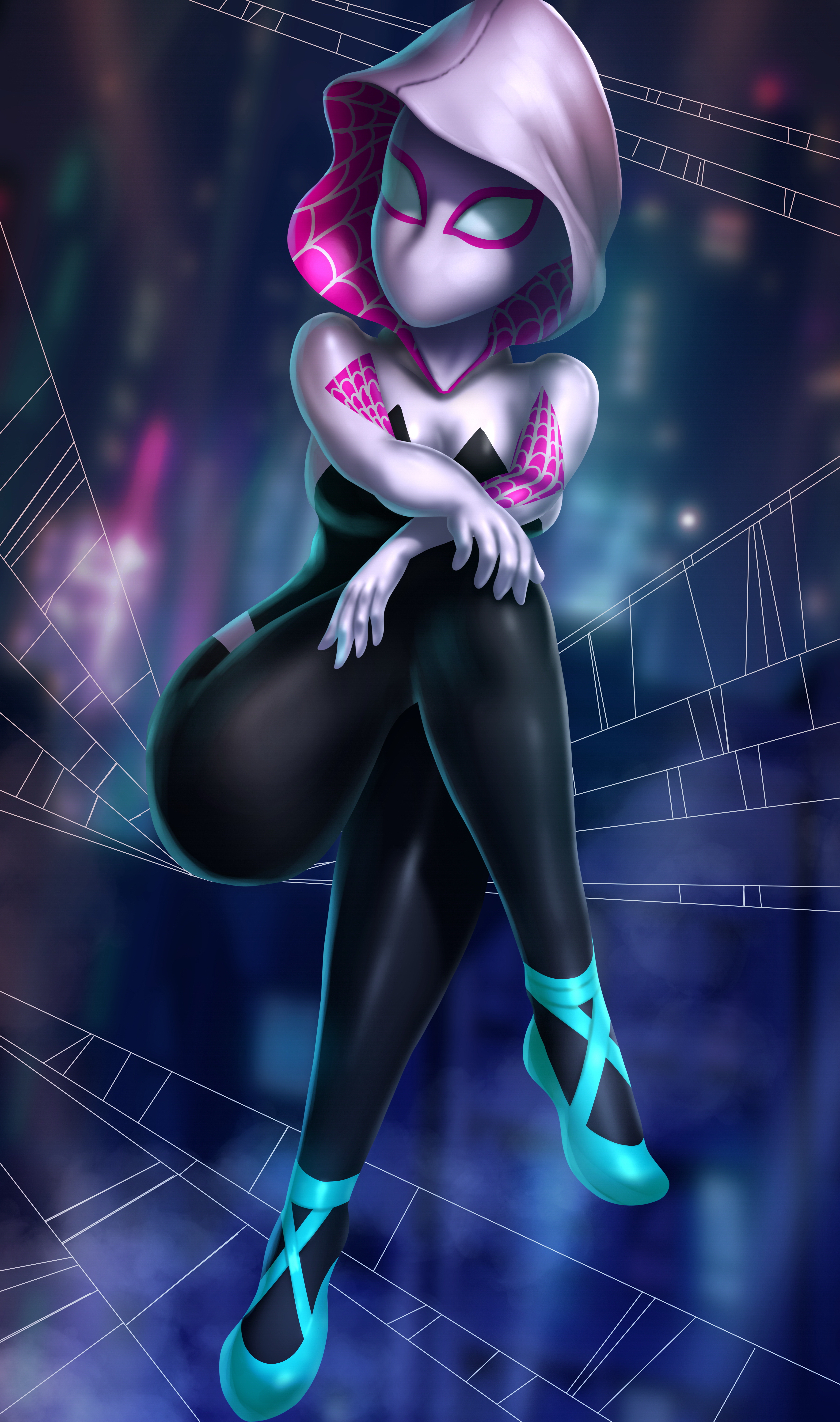 I made Spider-Gwen from Across the Spider-Verse : r