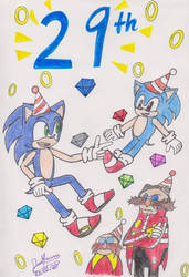 Happy 29th Anniversary, Sonic (and Dr Eggman)!!