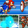 Sonic and Knuckles VS Mega Man and Proto Man