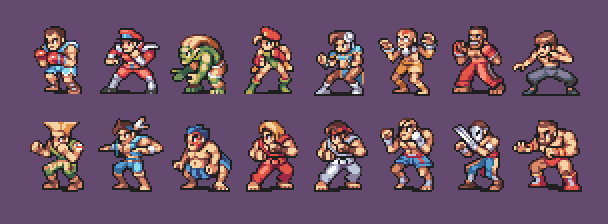 Street Fighter 2 Characters