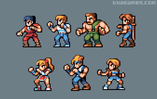 Final Fight Playable Characters by dollarcube on DeviantArt