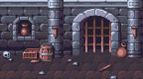 Pixel Art - Dungeon Background (Loopable)