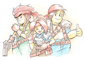 Team Avalanche (Final Fantasy 7) - Watercolor