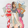 Commission - Amy, Rouge and Neggy