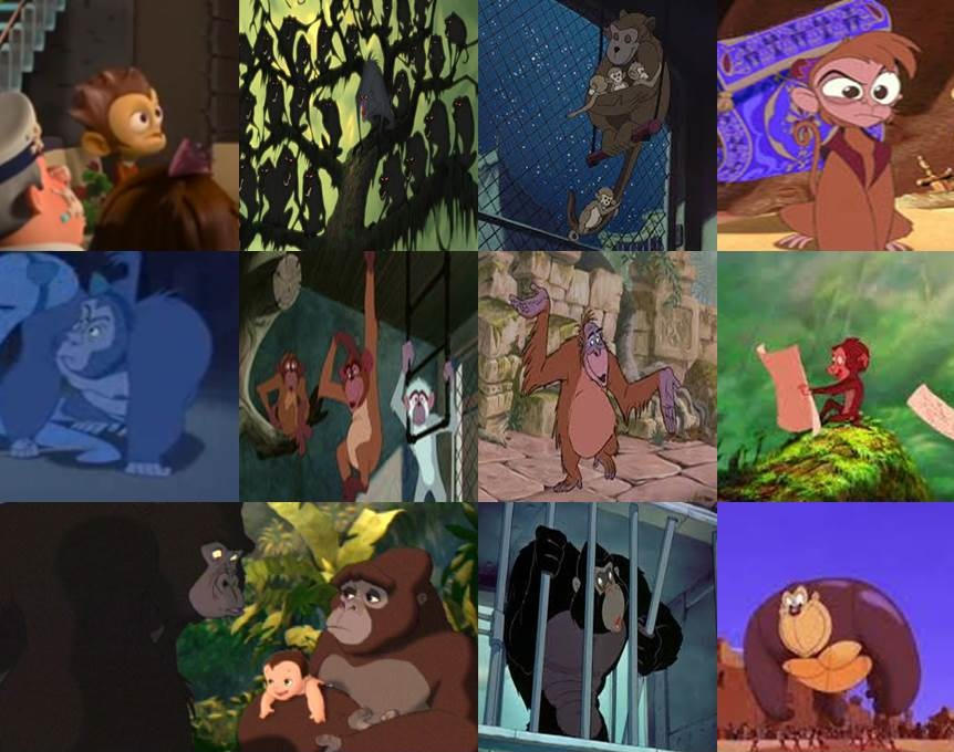 Disney Monkeys in Movies Part 1 by dramamasks22 on DeviantArt