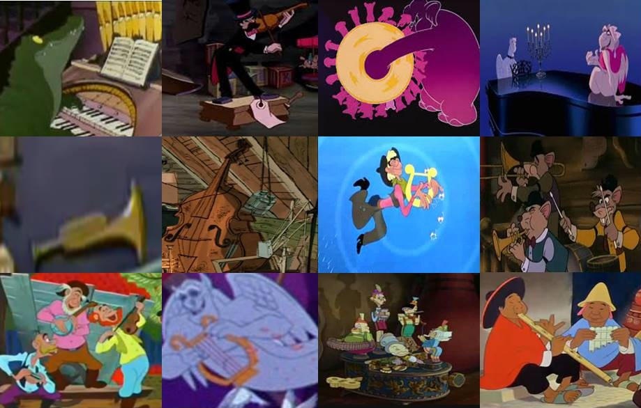 Disney Musical Instruments in Movies Part 6 by dramamasks22 on DeviantArt
