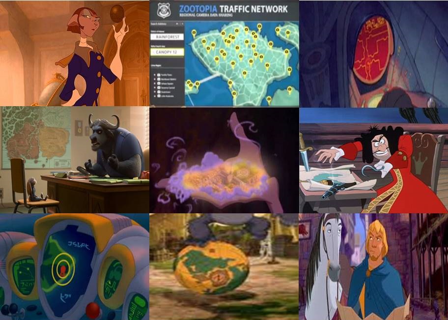 Disney Maps in Movies Part 4 by dramamasks22 on DeviantArt