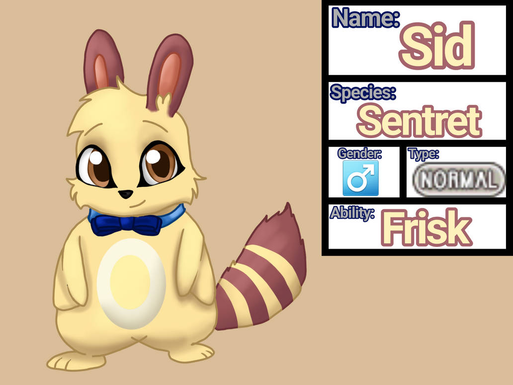 Pokemon oc: Sid the Shiny Sentret by KumbaTheLion on DeviantArt