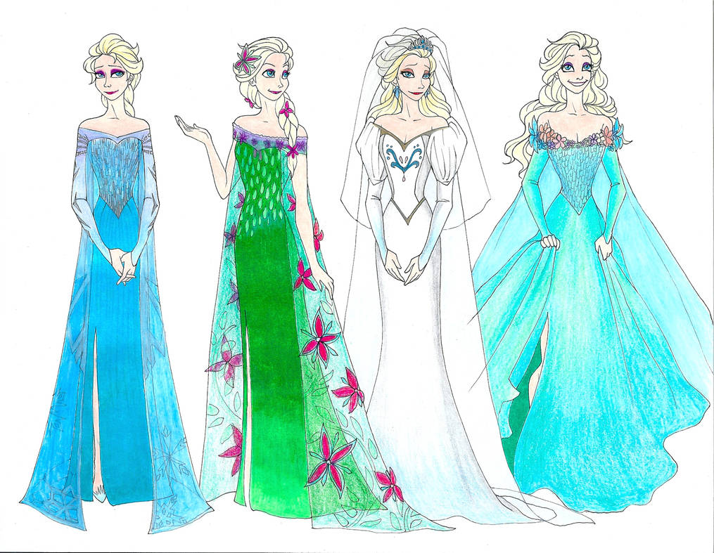 Elsa Dresses By LadyoftheGeneral On DeviantArt