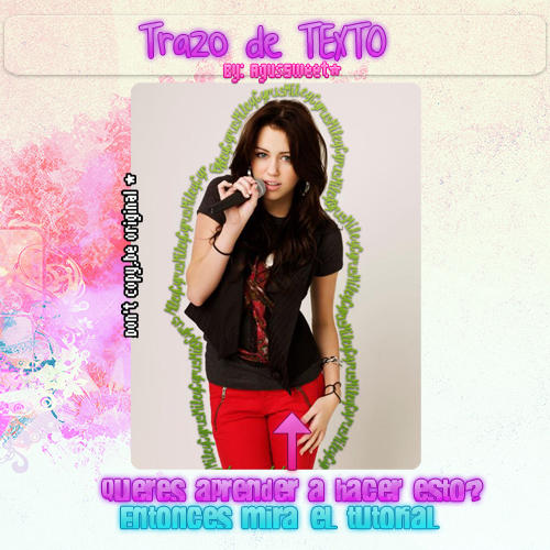 - Trazo de Texto // Tutorial #01 by AgusPicky on DeviantArt