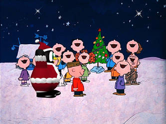 SantaPenguin and CharlieBrown2