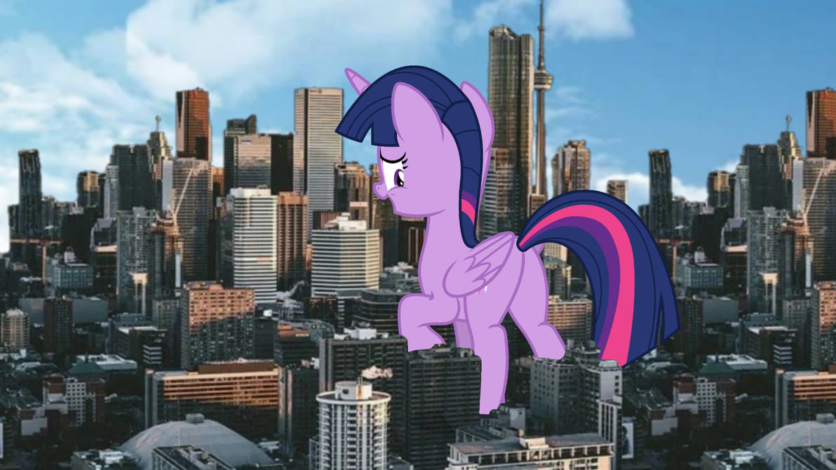Giant twilight sparkle in the city by owenstevendallimore on DeviantArt