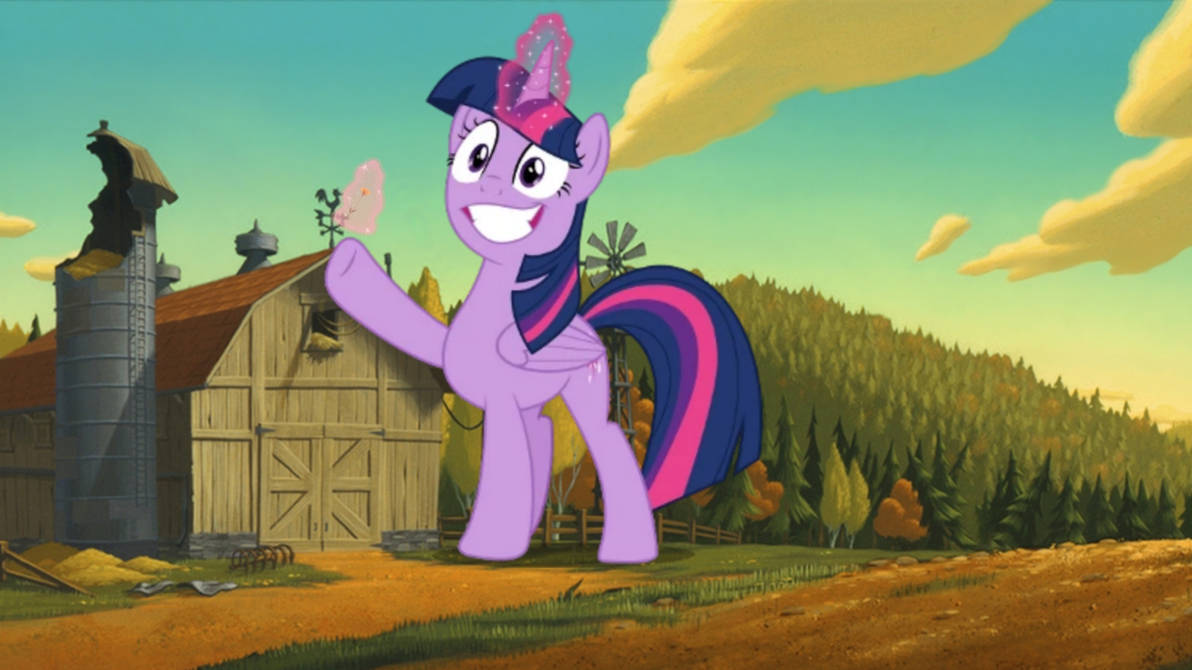 Giant twilight sparkle standing by the barn by owenstevendallimore on ...