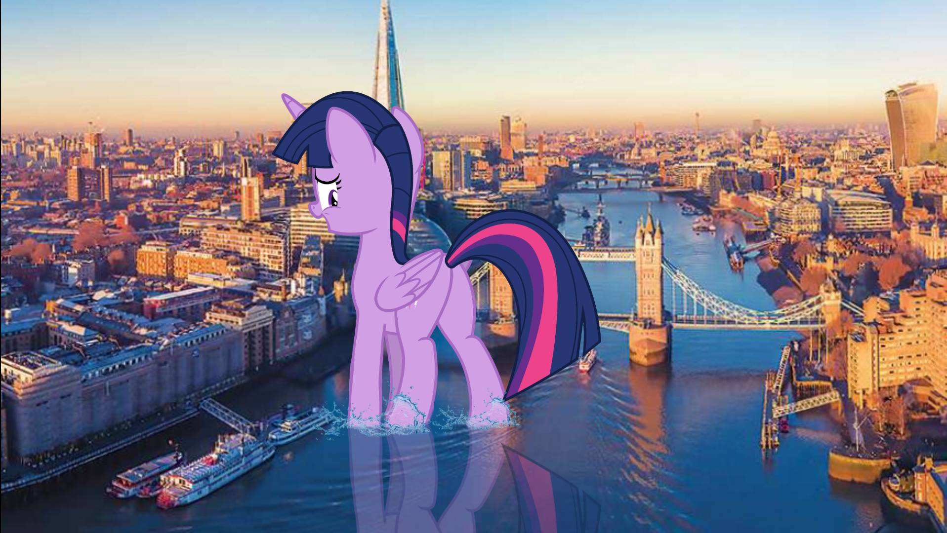 Giant twilight sparkle standing in London world by owenstevendallimore ...