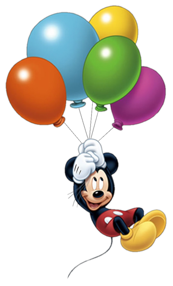 PNG Clipart Mickey Mouse Floating with Balloons by GH Artworks on
