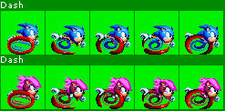 Sonic Mania custom dash sprites