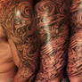 Freehand tribal tattoo