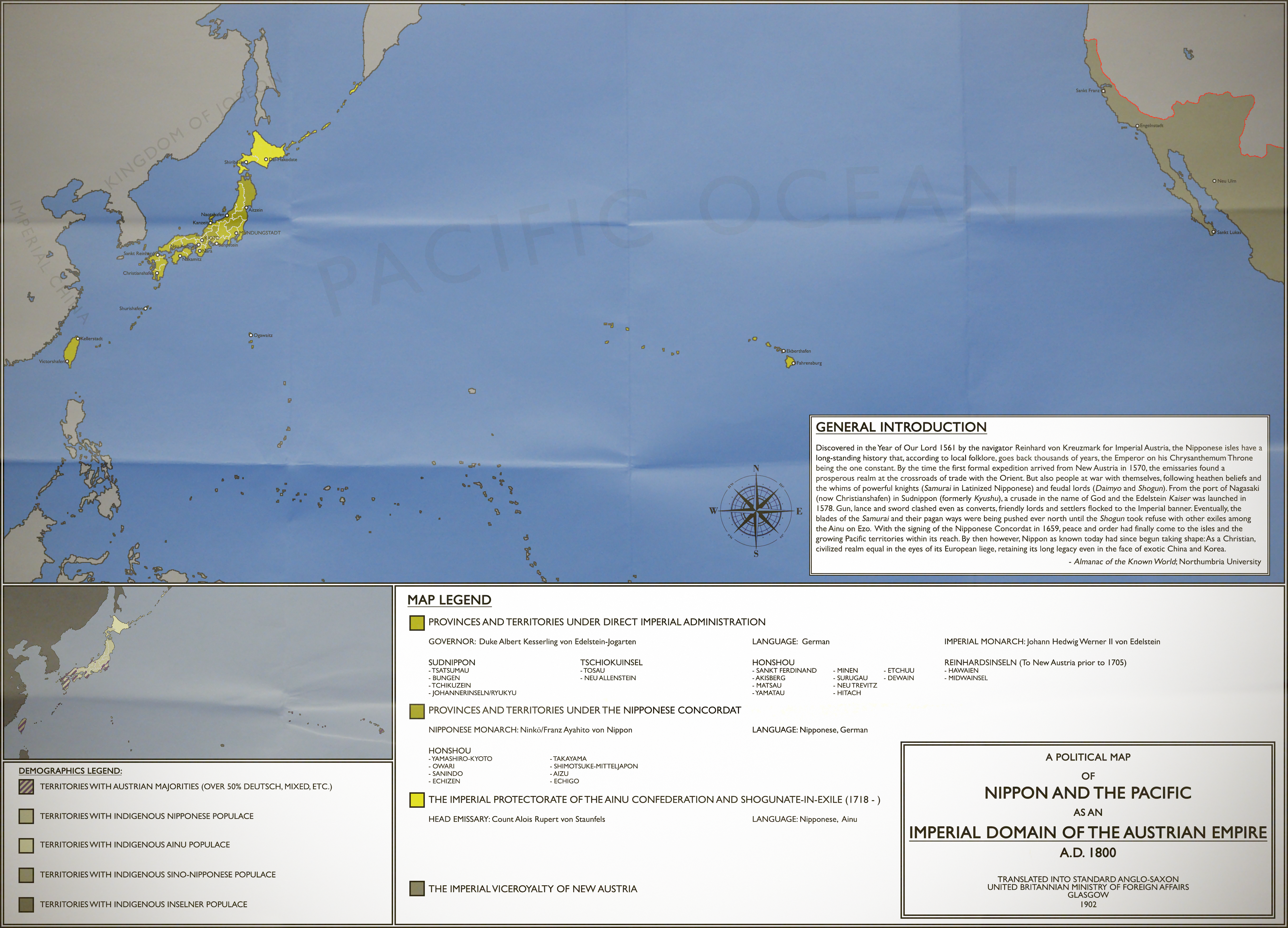 Austrian Nippon and the Pacific: A.D. 1800