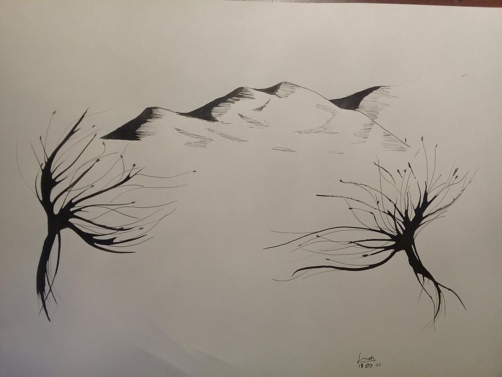 Simple ink artwork by IHateExisting on DeviantArt
