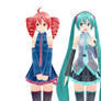 Colon Miku and Teto